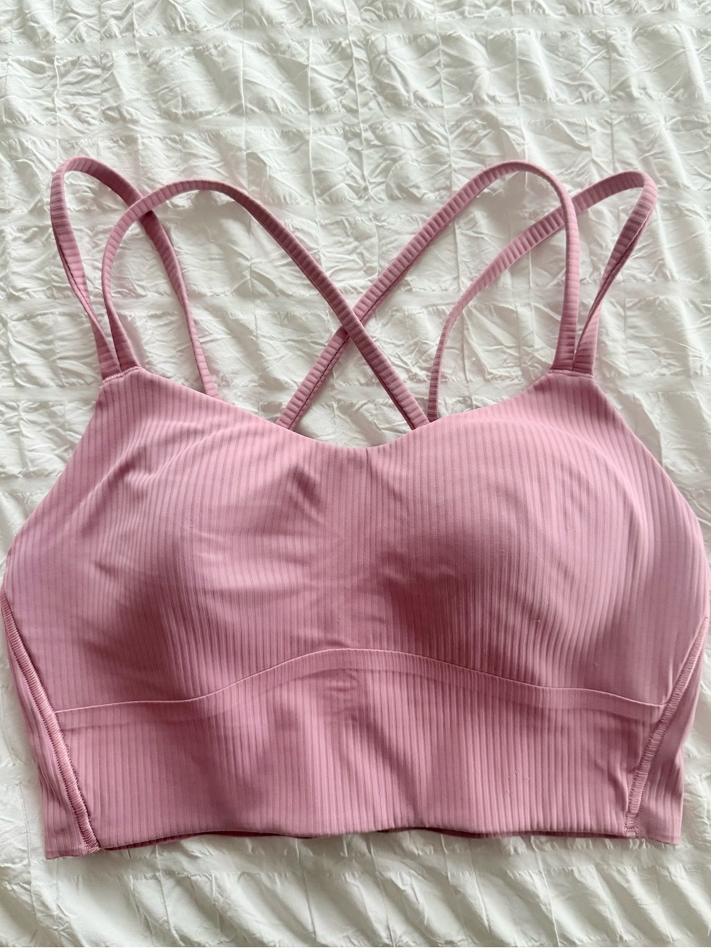 lululemon Align leggings & Like A Cloud sports bra in Dusty Pink, size 4 - Picture 4 of 7